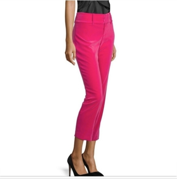 alice + olivia  slim velvet ankle pants size 4 - Picture 6 of 12